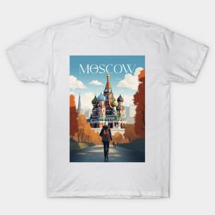 Affiche - Moscow - Russia -Saint Basil's Cathedral T-Shirt